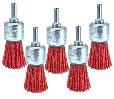 5x Nylonbürste Topfbürste Pinselbürste 25mm Schleifbürste Rundbürste Nylon KFZ