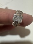 14K Yellow Gold natural Diamonds invisible set ￼Engagement Ring  — photo 1