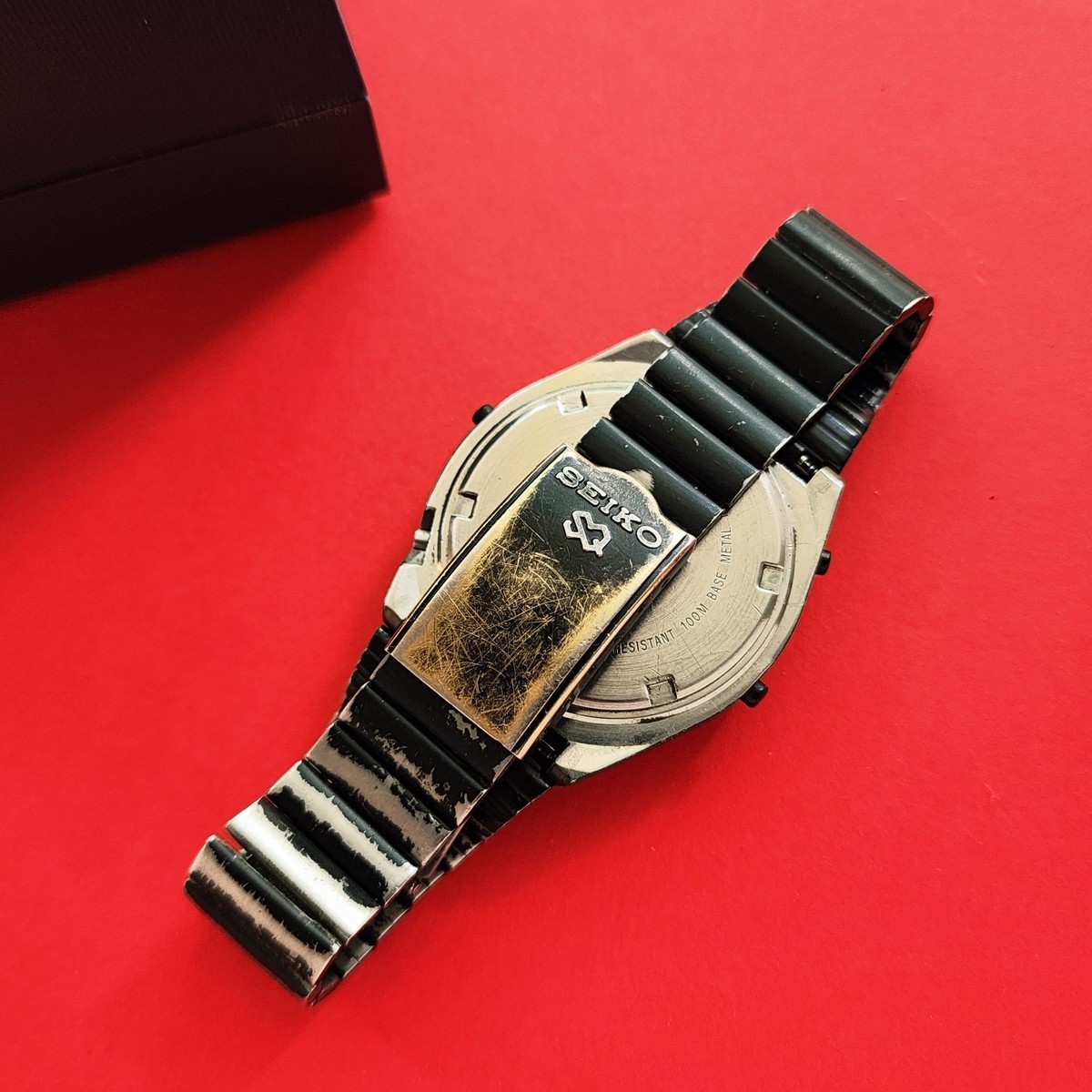 Seiko Giugiaro Design Watch Bezel Function Black Case A828-4019