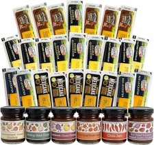 Cheese & Chutney Selection -25 Cheese Portion in 5 Flavours + 6x35g Chutney Jars