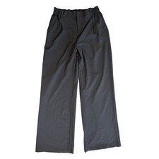 Pantalone Alo Yoga Pursuit nero gamba larga plissettato vita alta donna taglia M usato in ottime condizioni