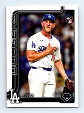 #384 2025 Topps BASE _ Ben Casparius RC Los Angeles Dodgers