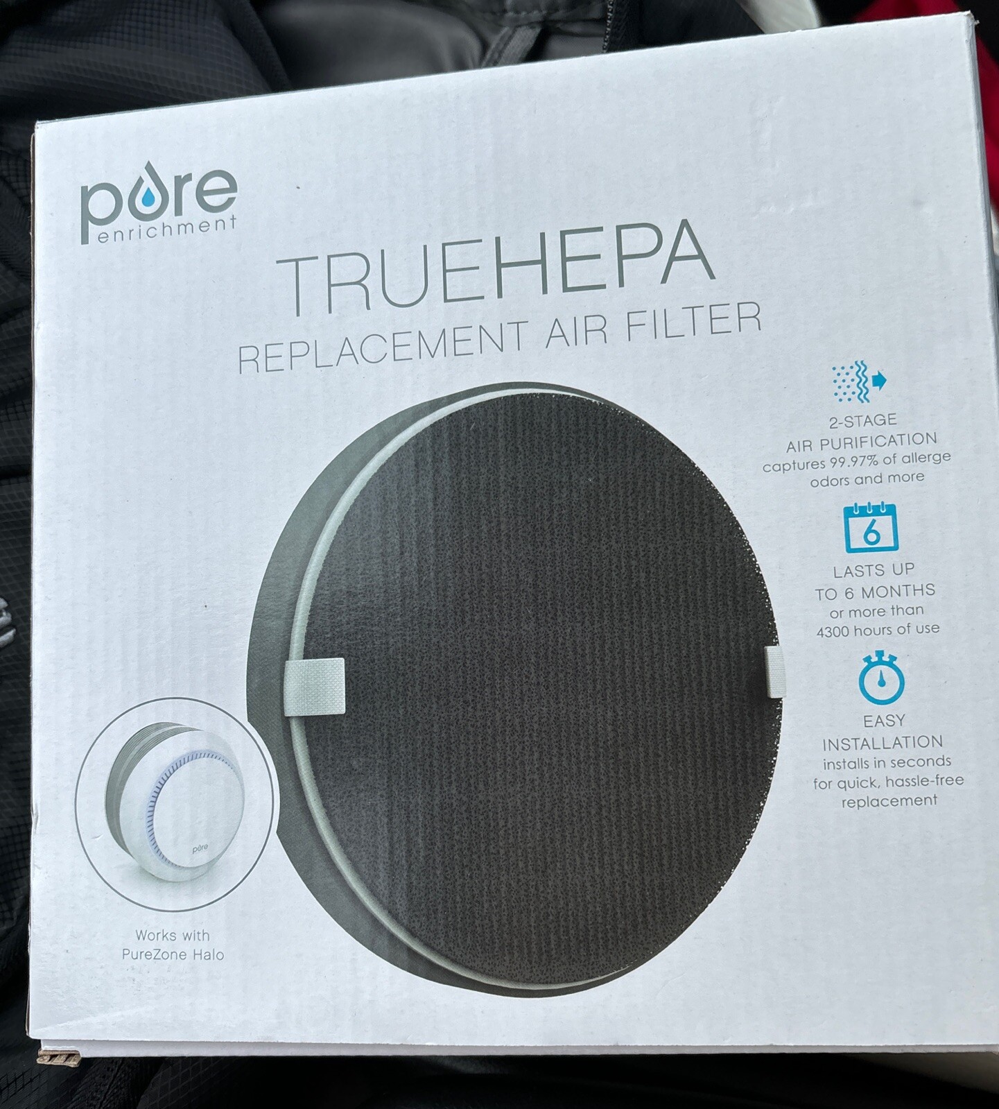 True HEPA Pure Enrichment  Replacement Air Filter for PureZone Halo PEADFIL