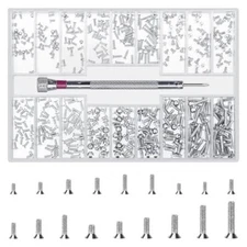 500 Pcs Laptop Screws M1.2/M1.4/M2 Small Screws Micro Tiny Screws for Electro...