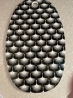 Cheese Board Trivet Art Deco Porcelain Flying Cranes Swans Fiesta Black White **