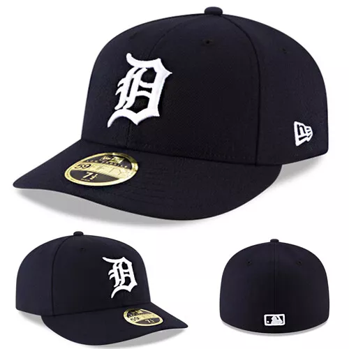 New Era Detroit Tigers Navy Fitted Hat MLB Authentic Home Low