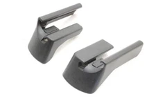 2005-2008 Porsche Boxster 987 2.7L Black Driver Left Front Seat Rail Covers