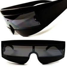 Cosmic Extravaganza: Alien Space Party Cyclops Futuristic Black Sunglasses