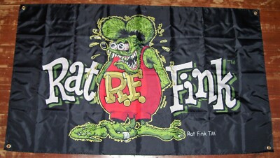 Rat Fink 3'x5' Flag Banner