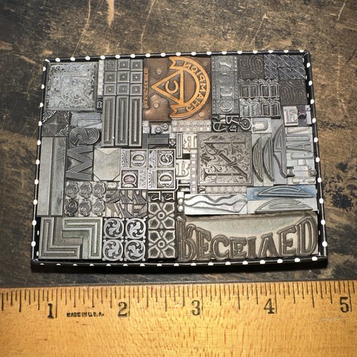 Printing Blocks “ Lead Ornamental Borders Dingbats” Variety Beautiful! #C2 - Bild 23 von 23