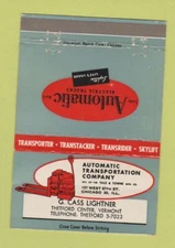 Matchbook Cover - Automatic Electric Trucks Lifts Thetford Center VT 40 Strike