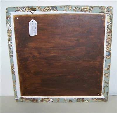 New Jacobean Floral Linen Fabric Dry Erase White Bulletin Board - Image 2 of 2