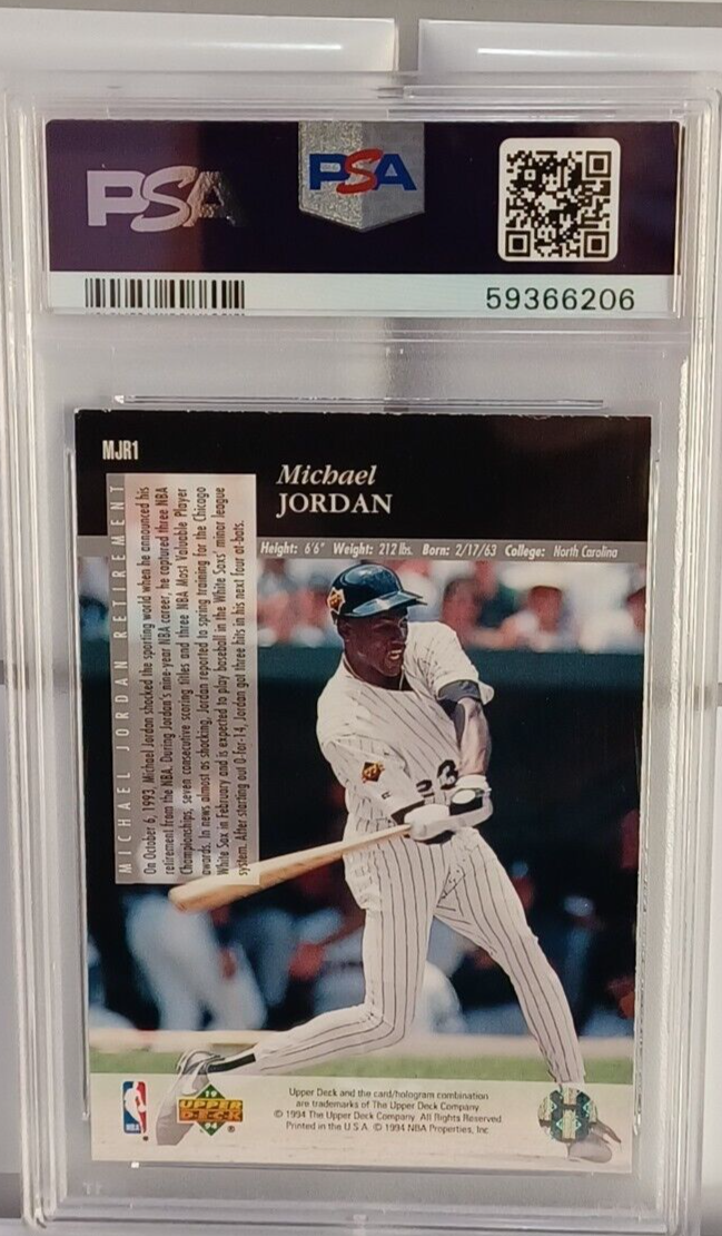 Michael Jordan 1993 Upper Deck SE Retirement #MJR1 HOF PSA 7 | eBay