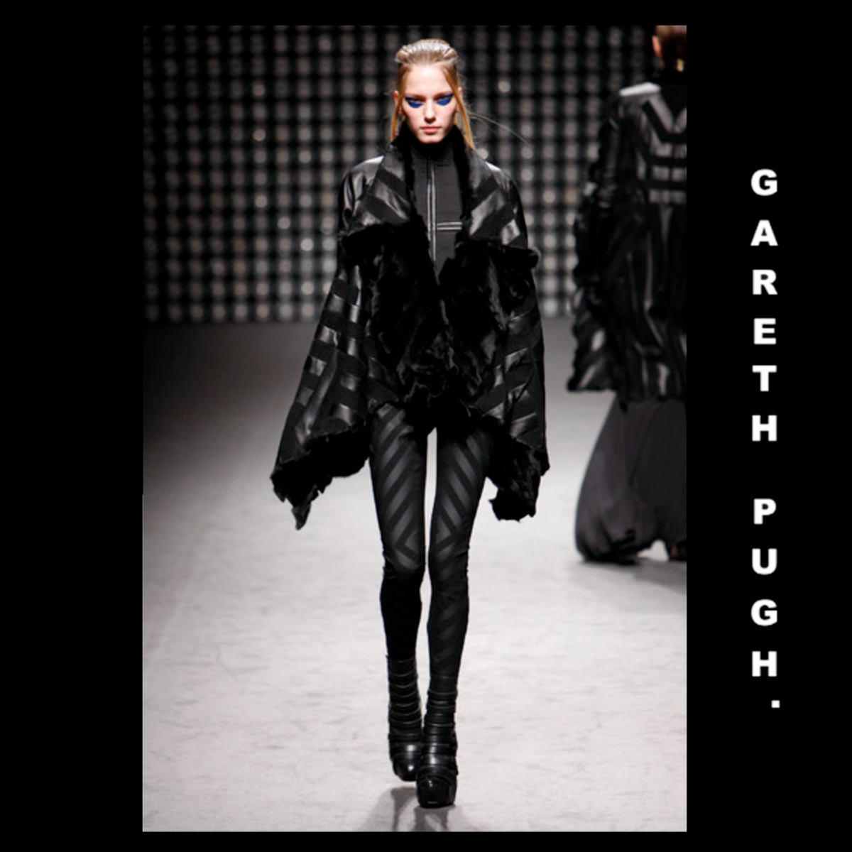 GARETH PUGH 6 Black Gray Wool Blend Zipper Ankle Skinny Pants 