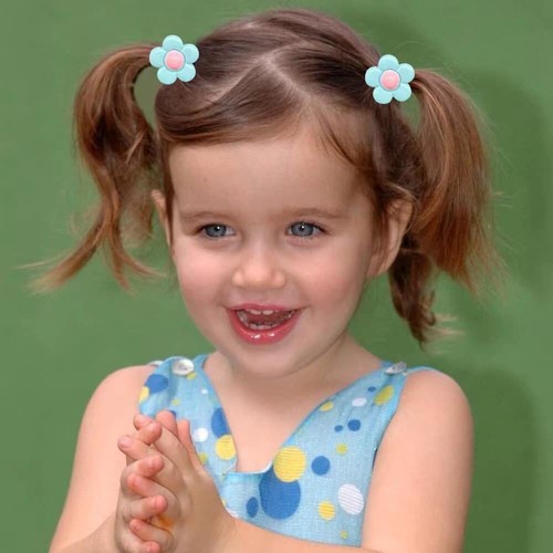 100 PCS Hair Ties Colorful Ponytail Holders Toddler Kids Girls Accessories - Picture 5 of 7