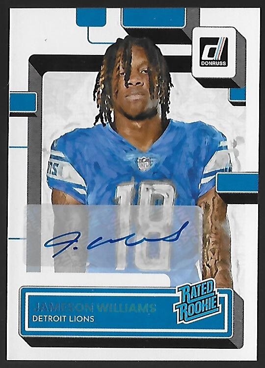 2022 PANINI DONRUSS - PORTRAIT - AUTOGRAPH - JAMESON WILLIAMS RC /49