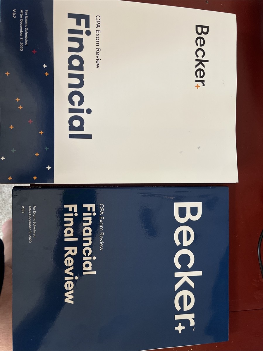 Becker CPA Review 4冊(Final reviewを含む) Becker CPA FINANCIAL FINAL REVIEW For Exam Scheduled After