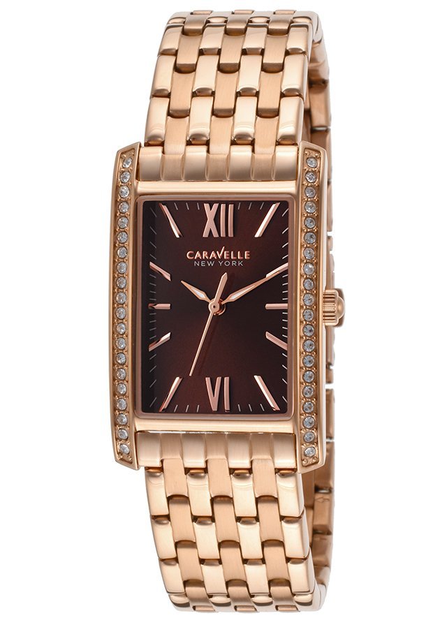 Caravelle New York Women's 44L120 Analog Rose Gold Dress Watch - Main Image