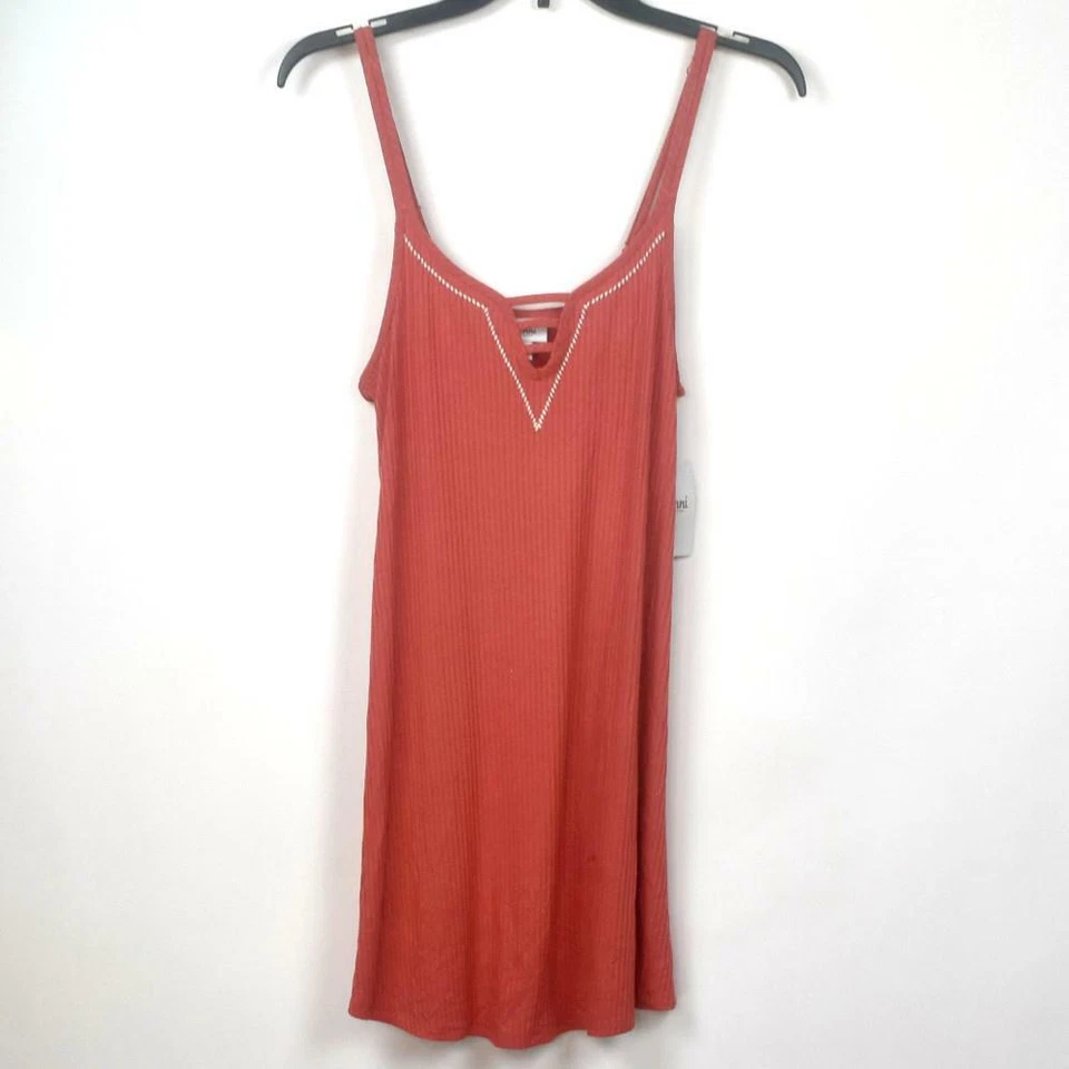 Jenni Mujer Acanalado Tejido Chemise Cayena Talla S Nuevo Salón Foto 2 de 4