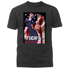 Donald Trump Rally Shooting Trump 2024 Fight Political T-shirt