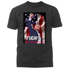 Donald Trump Rally Shooting Trump 2024 Fight! Political T-shirt