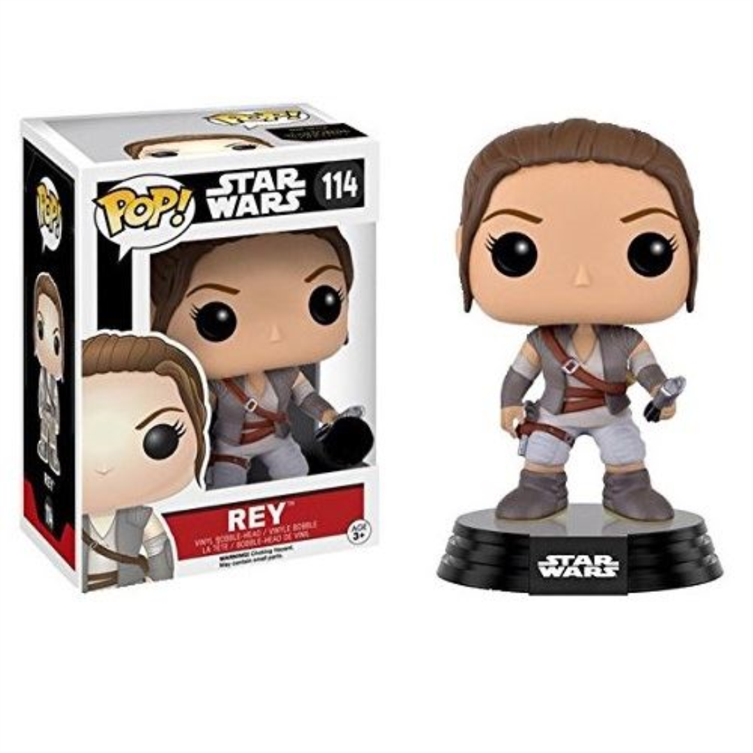 Funko POP! Star Wars Rey Final Scene Lightsaber The Force Awakens (Box Damaged)