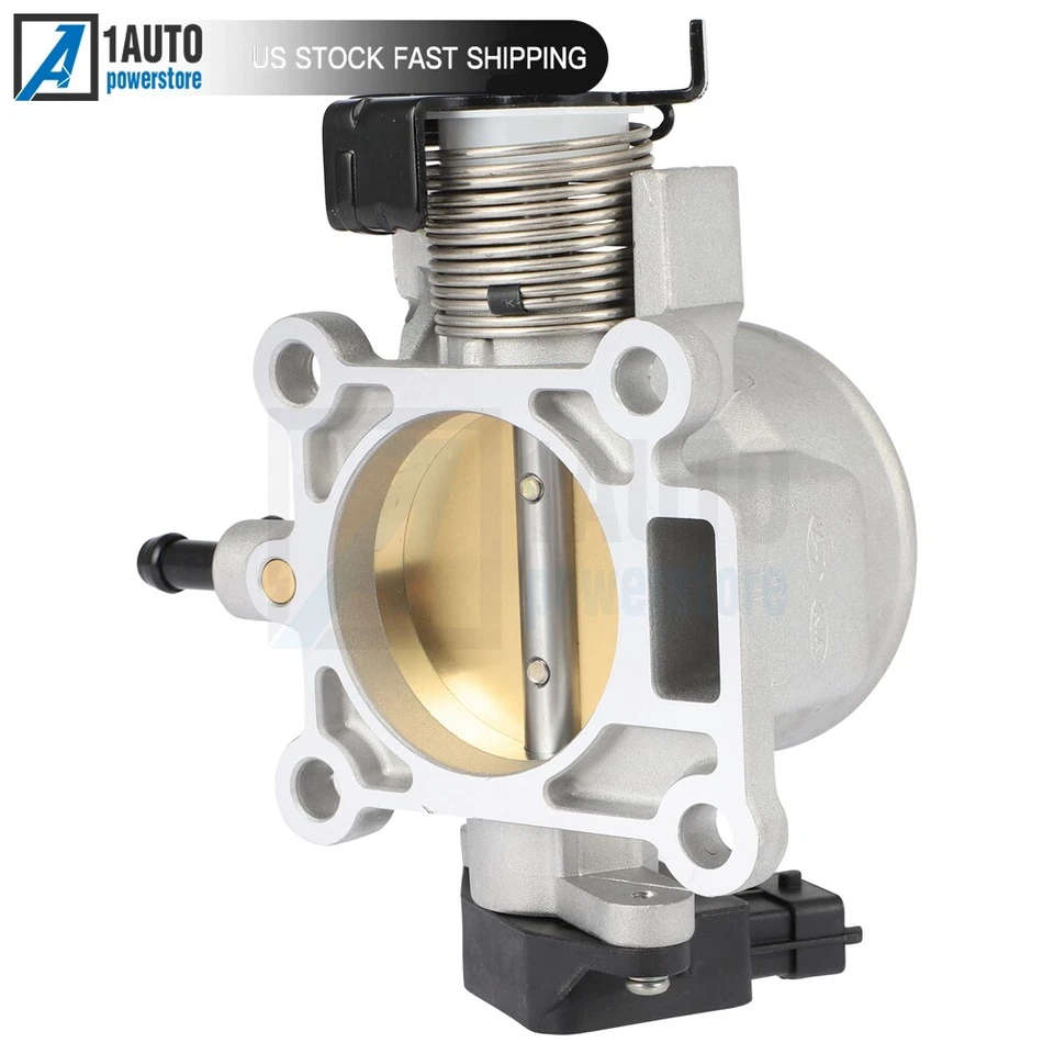 Cuerpo del acelerador apto para Kia Spectra5 2003-2010 Hyundai Tucson Elantra Tiburon 2,0 L Foto 4 de 4