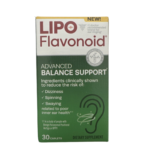 LipoFlavonoid Advanced Balance Support Reduce Dizziness 30 ct Exp 2024