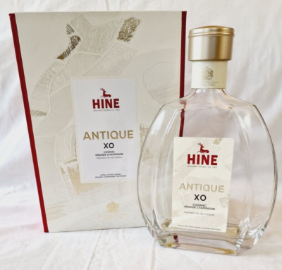 Hine Antique XO Cognac, Empty 70c Bottle & Original Box. (Pre-owned).
