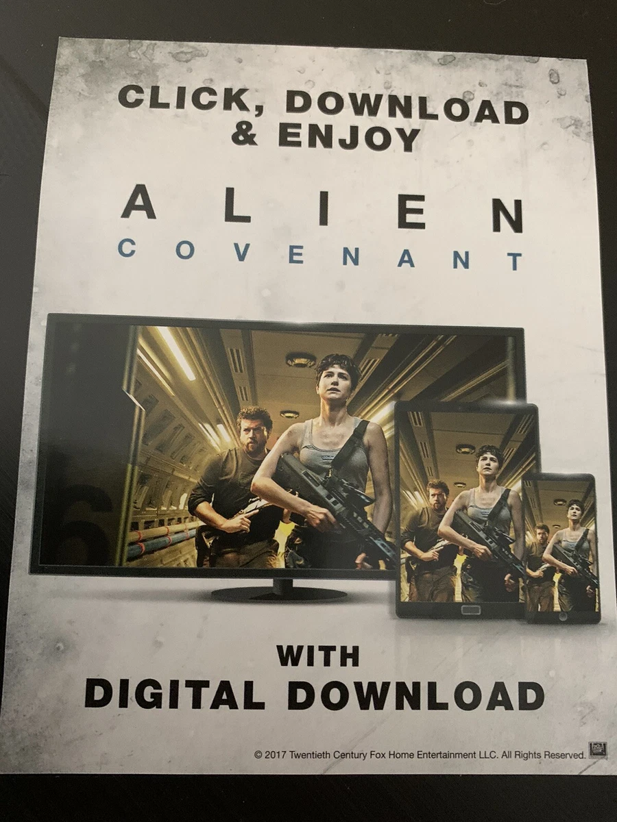 ALIEN COVENANT GOOGLE YOUTUBE FlLM CODE eBay