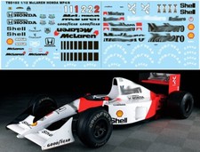 1/12 Decals per  MCLAREN MP4/6 FOR TAMIYA FULL AYRTON SENNA TBD183
