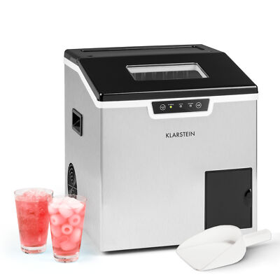 Eiswürfelmaschine Eiswürfelbereiter Icemaker 400W 3L Wassertank 20kg/24h silber