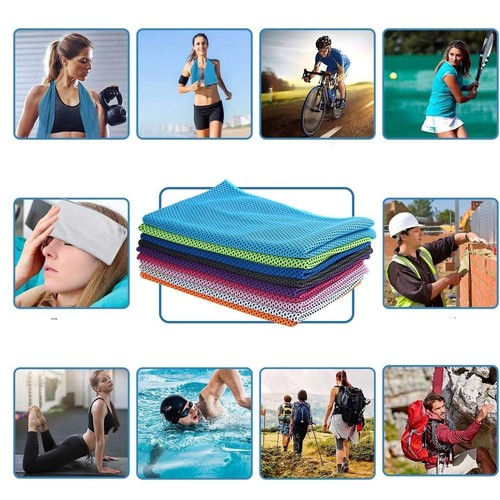 Cooling Neck Towels, 9 Pack Workout Towels for Gym Fast Drying Gym Sport Towels