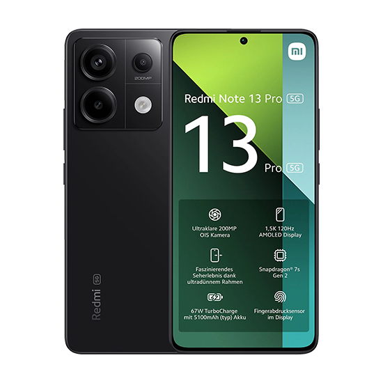 Xiaomi Redmi Note 13 Pro 5G Dual Sim 8GB RAM 256GB - Black EU