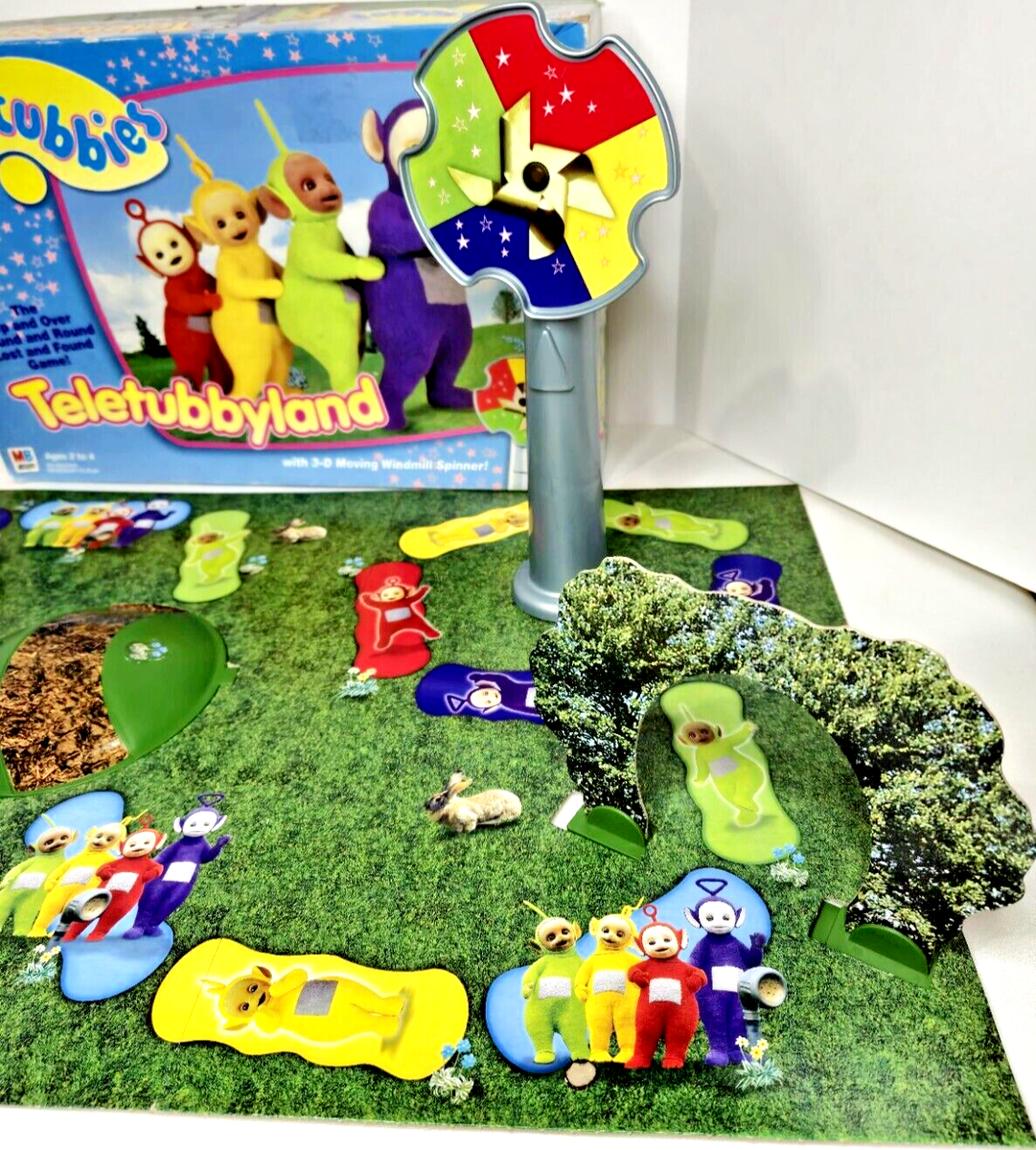 テレタビーズ　talking  teletubbyland Teletubbyland 3d Teletubbies Board Game Milton Bradley 1998
