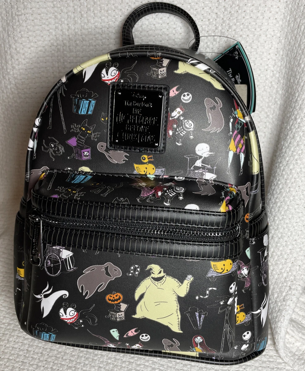 Nightmare Before Christmas Tim Burton Loungefly Mini Backpack AOP ALL OVER PRINT