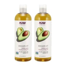 2x Bottles NOW 100 Pure Natural Essential Base Carrier Oil 16 oz USA made