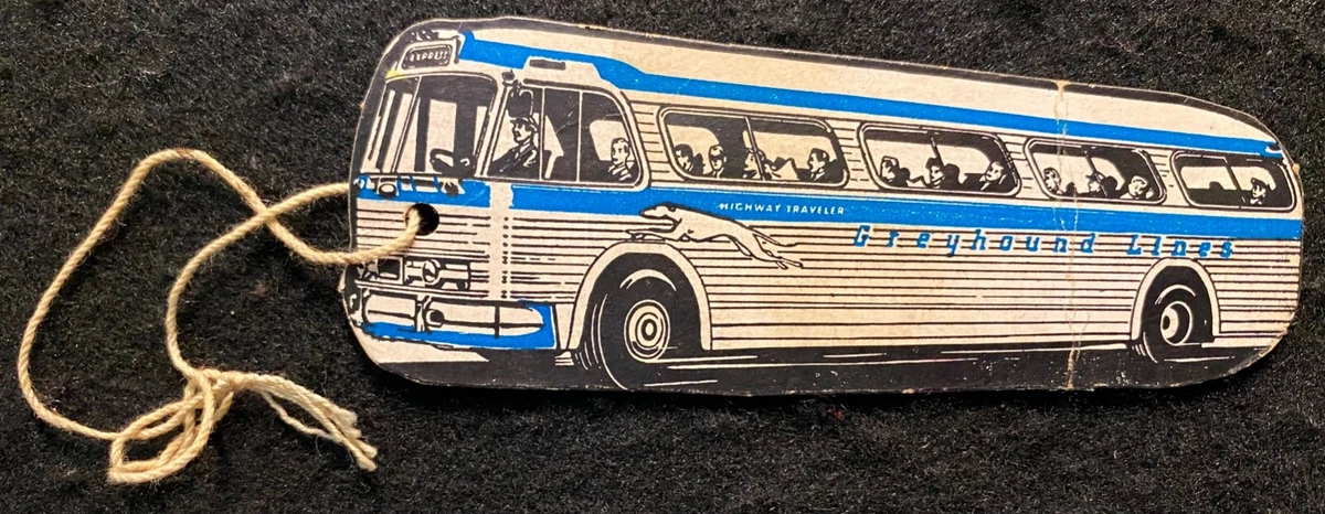 Greyhound top luggage tag