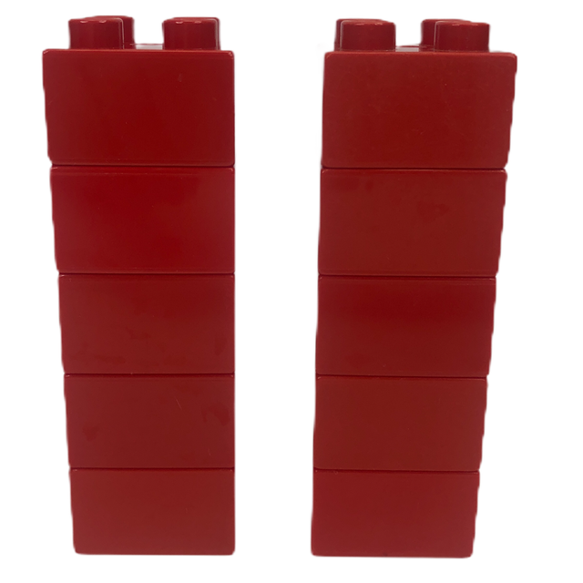 Lego Duplo 2 x 2 Brick Lot of (10) Red Replacement Building Pieces Blocks eBay