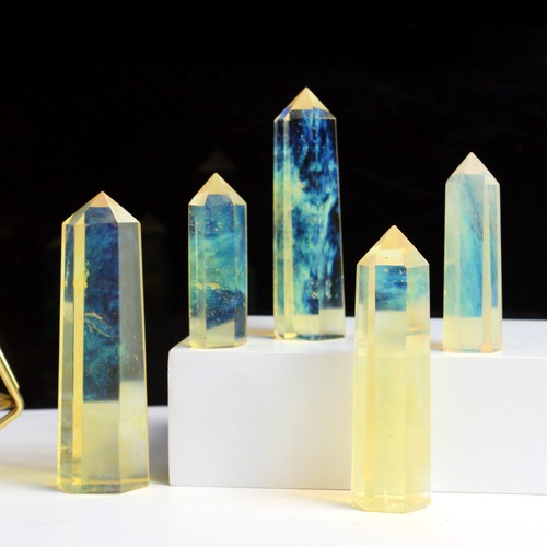 Varita hexagonal obelisco curativo Reiki punto torre cristal cuarzo natural 3~10 cm - Imagen 163 de 249