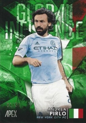 2016 Topps Apex Major League Soccer 'Global Influence' Green Parallel #'d to /50