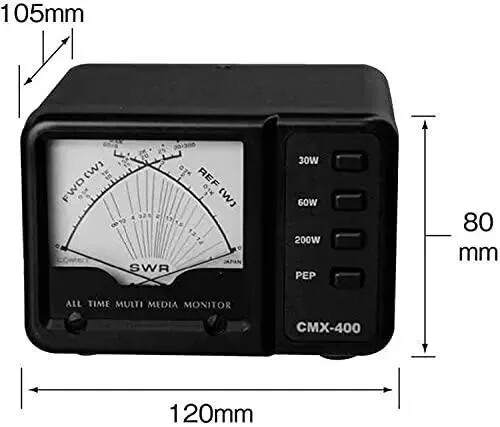 Comet CMX-400 CMX400 SWR Power Meter 140~525MHz 0~200W VHF
