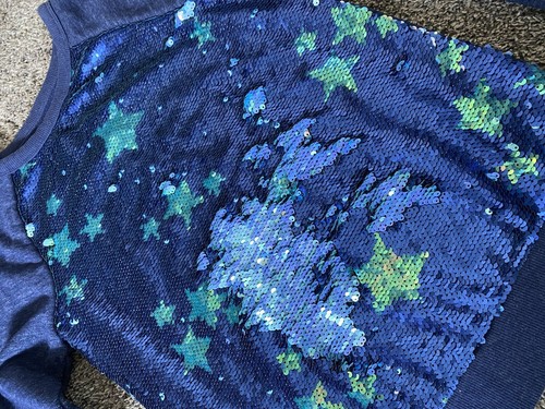 Cat & Jack Sequins Sweater L - Picture 2 of 4