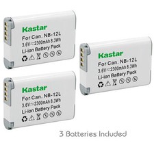 Kastar NB-12L Battery for CanonPowerShot N100, G1 X Mark II,VIXIA Legria mini X