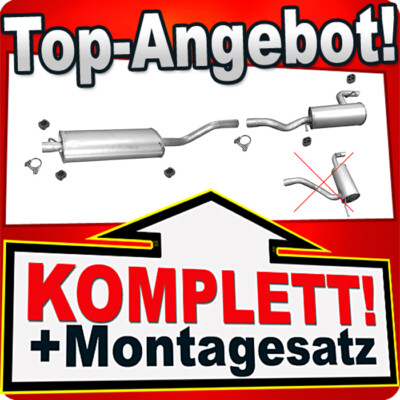 Auspuff für MERCEDES VIANO VITO (W639) 3.0 120 122 CDi SWB ab 2006 Auspuffanlage