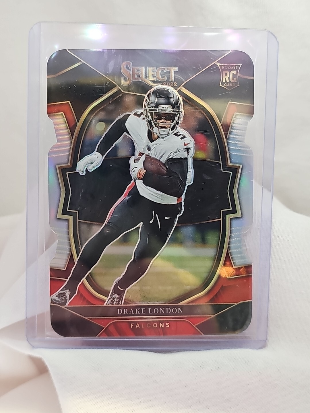 Drake London #35 Black Red Prizm Concourse Die Cut 2022 Panini Select Football