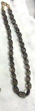 SMOKY QUARTZ NUGGET 11x14 MM SIZE SMOOTH TUMBLE BEADS 1 STRAND 18"INCH AG