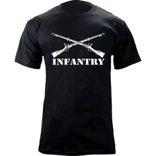 US Army Infantry Branch Crossed Rifles Graphic T-Shirt