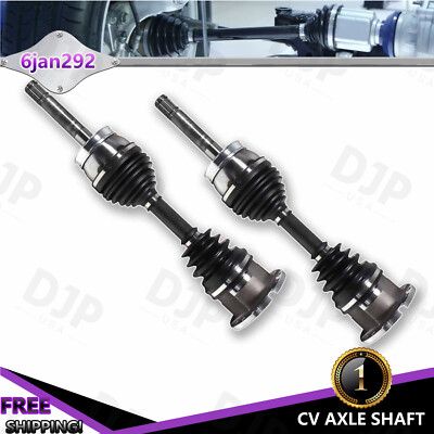 Front Driver & Passenger Pair CV Axle Shaft For Nissan D21 2.4L 3.0L 4WD 1986-93