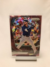 2020 Prizm Baseball Joey Gallo Burgundy Cracked Ice /25 Texas Rangers 